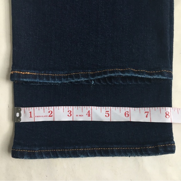 Levi’s Ribcage Straight Ankle Buttonfly Ultra High Rise Destructed Jeans Size 29 - Picture 15 of 16